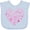 Blue, variant on Inktastic Valentine words in pink Boys or Girls Baby Bib