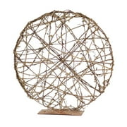 Pack of 2 Round Artificial Twig Disc w/Stand Table Top Decor Accents 16"