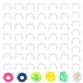 thumbnail image 1 of CraftMate 50-Piece Bobbin Clips & Thread Holder Set, Colorful Silicone Spool Organizer Clamps, Prevents Thread-Tails, Sewing Machine Accessory for Quilting & Embroidery, 5 Assorted Colors, 1 of 8