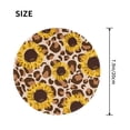 thumbnail image 3 of Disketp Leopard Sunflowers Small Mouse Pad 7.9x7.9 Inches,Washable Round Mousepad For Office Laptop Computer,Non-Slip Rubber Base Mouse Pads For Wireless Mouse, 3 of 9