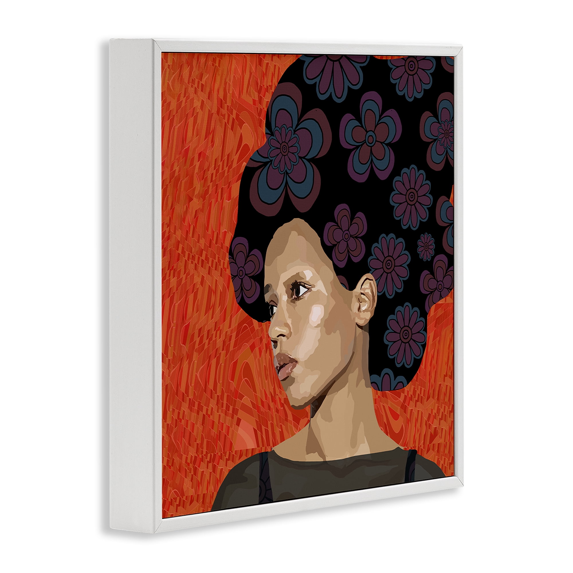 Stupell Industries Portrait Of A Dreamer White Framed Giclee Art, design by Lynnda Rakos