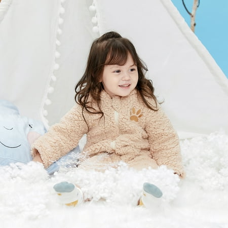 

PatPat Trendy Bear Design Long-sleeve Jumpsuit for Baby Boy / Girl for Winter