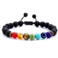 thumbnail image 3 of SIfdSeng Seven Veins Energy Bracelet Men Ladies Adjustable Drainage Bracelet Anklet Bracelet Chakra Energy Protection Gift Hand Chain Bracelet Tennis Bracelet Black Bracelet, 3 of 8