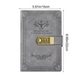 thumbnail image 2 of Sktrjpolfis Vintage Password Journal, A5 PU Leather Notebook with 3-Digit Combination Lock,200 Lined Pages, Personal Diary for Journaling & Business Planning, 2 of 5
