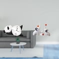 thumbnail image 2 of Reloj de pared de panda y y esculturas de animales para decoración moderna de sala de estar. Resistente, bonito y práctico para escritorio o, 2 of 8