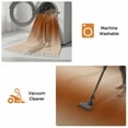 thumbnail image 5 of Burnt Orange Ombre Kitchen Runner Rug 2'x4',Modern Abstract Art Farmhouse Gradient Washable Rug with Tassels,Non Slip Woven Cotton Bathroom Rugs Hallway Carpet for Foyer Bedroom Entry Back Door Decor, 5 of 9