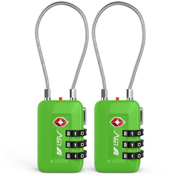 Candado de viaje BV para equipaje aceptado por la TSA, combinación para configurar su propia combinación