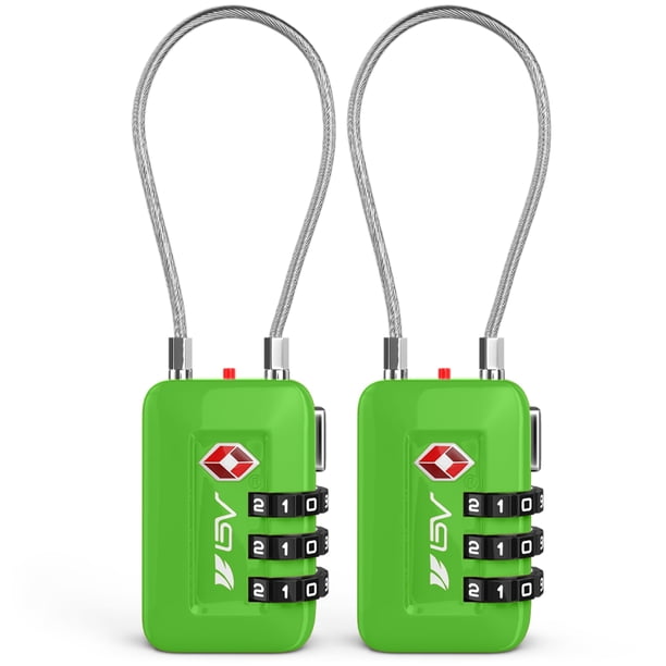 Candado de viaje BV para equipaje aceptado por la TSA, combinación para configurar su propia combinación