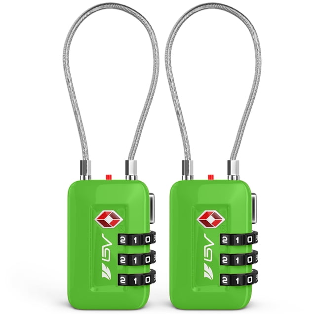 Candado de viaje BV para equipaje aceptado por la TSA, combinación para configurar su propia combinación