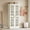 White, variant on Tribesigns 71 Inch Tall Shoe Cabinet with Adjustable Shelves, Modern 8-Tier Shoe Storage Cabinet with Doors for Living Room, Bedroom, Entryway, White