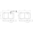 thumbnail image 4 of Brembo P50041N NAO BRAKE PADS Fits select: 2003 MERCEDES-BENZ SL 500R, 2004-2006 MERCEDES-BENZ SL 500, 4 of 4