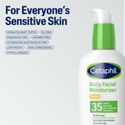 Cetaphil Daily Facial Moisturizer Lotion for Sensitive Skin Care, Broad Spectrum SPF 35, 3 fl oz