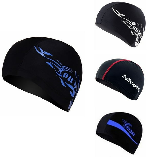 1Pc Adult Swimming Hat Cap Swim Mens Womens Unisex Nylon Spandex Fabric