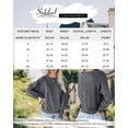 thumbnail image 2 of Sidefeel Women's Pullovers Ribbed Banded Edges Long Sleeve Sweatshirt Jumpers M 8-10, 2 of 8