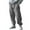 Gray, variant on LYEAA Joggers for Men Fleece Sweatpants with Pockets Solid Color Athletic Baggy Pants Fashion Casual Trousers S-2XL