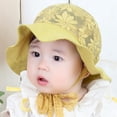 thumbnail image 2 of Sombrero de terre para bebé perfecl Gorra de playa encaje 6-24M amarillo, 2 of 8