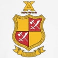thumbnail image 3 of CafePress - Delta Chi Coat Of Arms T Shirt - 100% Cotton Ringed T-Shirt, 3 of 4