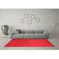 thumbnail image 3 of Ahgly Company Indoor Round Abstract Red Contemporary Area Rugs, 7' Round, 3 of 4