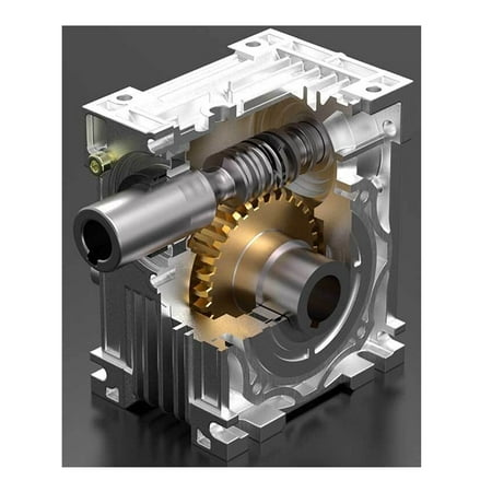 

High Torque World Gear Reducer Motor NMRV063 World Gear Reducer Deceleration Ratio 5: 1 To 100: 1 For CNC Device Stepper Motor -------- Stable Internal Structure