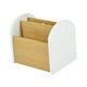 thumbnail image 3 of Organizador de escritorio con soporte para control remoto de mesa para sala de estar y mesita de noche Blanco, 3 of 9