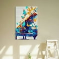 thumbnail image 5 of Shadudu Watercolor Piano Canvas Wall Art Music Instrument Piano Art Canvas Print Painting Wall Decor Framed Pianist Gifts 24x36in, 5 of 7