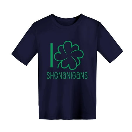 

Fit Clothe Kids Toddler Baby Girls Boys Spring Summer St.Patric.k s Day Print Cotton Short Sleeve Tshirt Pullover Clothes