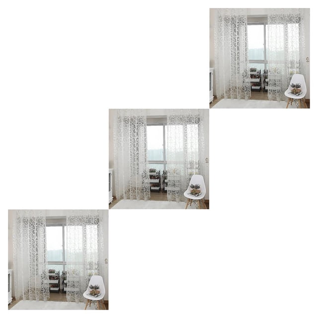 Inteprter Home Hotel Window Curtain Replacement Bedroom Privacy Accessory Decoration Drape Protection Breathable Furniture Full Type2 NO2 Inteprter CBP077713