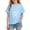 F Sky Blue, variant on Auroural Girls Short Sleeve Shirts Size 8-10 Short Sleeve Shirts for Girls Boys Girls Easter Shirts Tshirt Short Sleeve Top Funny Graphic Tshirts 3-14 Years