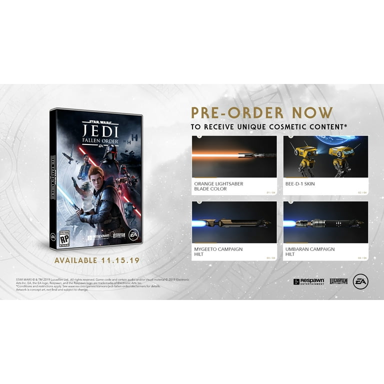 Star Wars Jedi: Fallen Order - Xbox One : Electronic Arts:  Video Games