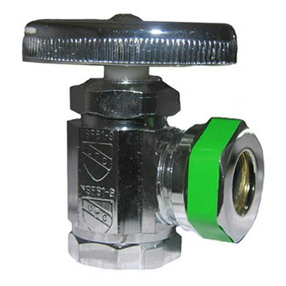 06-7025 0.5 in. Female Pipe Thread x 0.5 in. Angle Stop Valve