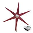 thumbnail image 1 of 400W AC12V/24V Colorful Wind Turbine Generator Small Windmill For Home Or Boat Use With 600W Wind Controller ,Easy to Install, 1 of 6