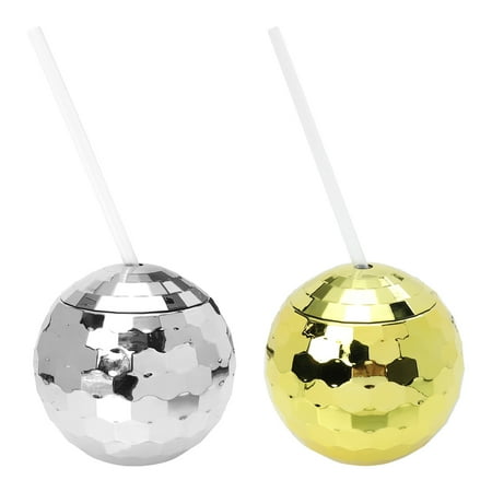 

TOYMYTOY 2pcs Disco Ball-shaped Cup Flash Ball-shaped Cocktail Cup Bar Party Cups