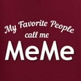 thumbnail image 5 of Wild Bobby My Favorite People Call Me MeMe Mother's Day Women Graphic Tee, Maroon, 3X-Large, 5 of 5