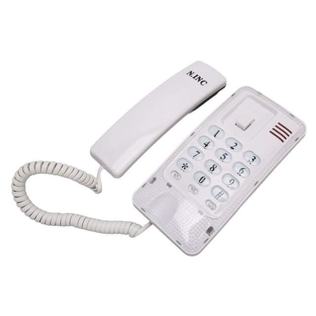 Teléfono de Pared Retro, Retro de Retro de Estilo Retro de Estilo ABS con un auricular para el Banco