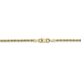 thumbnail image 4 of 14K Yellow Gold 2mm Diamond Cut Rope With Lobster Clasp Chain 22 IN, 4 of 6