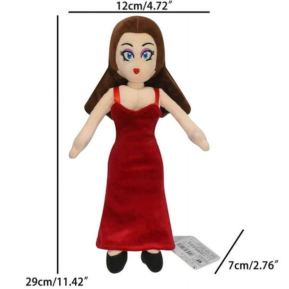 Super Mario Princess Jouet Pauline Rouge Princesse Pauline Peluche pour Femmes Meilleurs Cadeaux pour Enfants