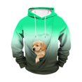 thumbnail image 5 of CONROSES Mens Pet Pouch Hoodies Colorblock Long Sleeve Pullover Hoodie for Men Winter Puppy Cat Dog Hooded Sweatshirts with Pocket, 5 of 6