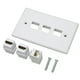 thumbnail image 1 of 1 Port Cat6 Keystone Wall Plate, ABS RJ45 Ethernet Jack HD Multimedia Interface Ethernet Wall Plate Corrosion Free Connection For Computers For HDTV, 1 of 8