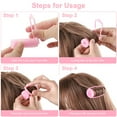 thumbnail image 5 of 12pcs Sponge Hair Rollers for Women, DISEN 2.7'' Soft Foam Hair Styling Curlers, Self Grip Heatless Hair Curlers, Pink, 5 of 10