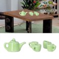 thumbnail image 1 of Dollhouse Tea Cup Set, Decoration Traditional Design Attractive 1:12 Excellent Workmanship Miniature Ceramic Tea Cup Set  For 1:12 Doll, 1 of 8