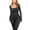 Black, variant on Women Yoga Jumpsuits Workout Ribbed Long Sleeve Sport Jumpsuits