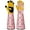 Pink-large, variant on Long Gardening Gloves for Women Thorn Proof Leather Garden Gloves Breathable Working Gloves for Women Yard Outdoor