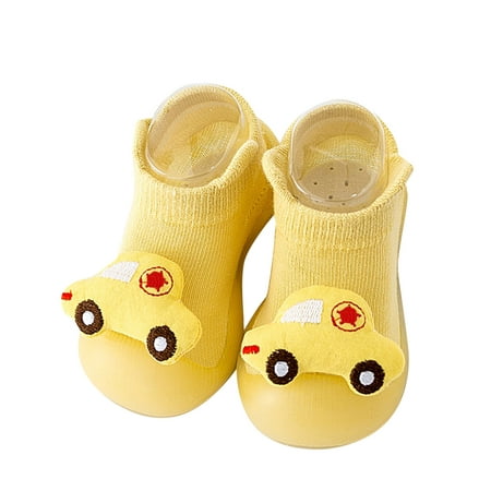 

Boys Girls Animal Cartoon Socks Shoes Toddler WarmThe Floor Socks Non Slip Prewalker Shoes