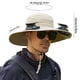 thumbnail image 3 of Sombrero de pesca al aire libre con ventilador solar ancho para hombre, sombrero para el sol con ventilador solar, sombreros de pesca con ventilador ajustable de 3 velocidades, sombrero con ventilador, 3 of 3