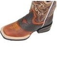 thumbnail image 3 of The Western Shops Boys Cowboy Boots Kids Western Square Toe Leather Boot, 3 of 5