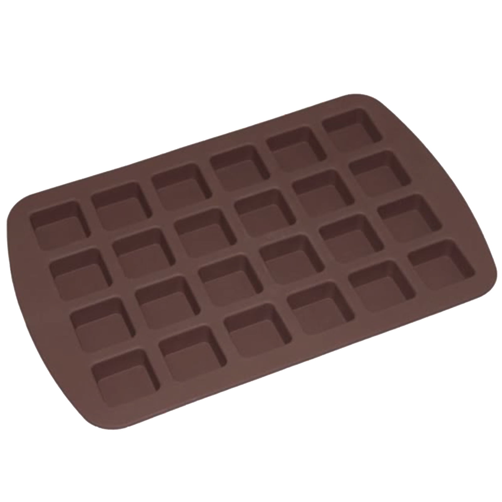 NEW 3-pack Wilton Bite-Size Brownie Squares 24 Cavity Silicone Mold 