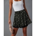 thumbnail image 5 of Pantalones cortos Onlypuff Flowy Chiffon con volantes para mujer, color negro L, 5 of 5