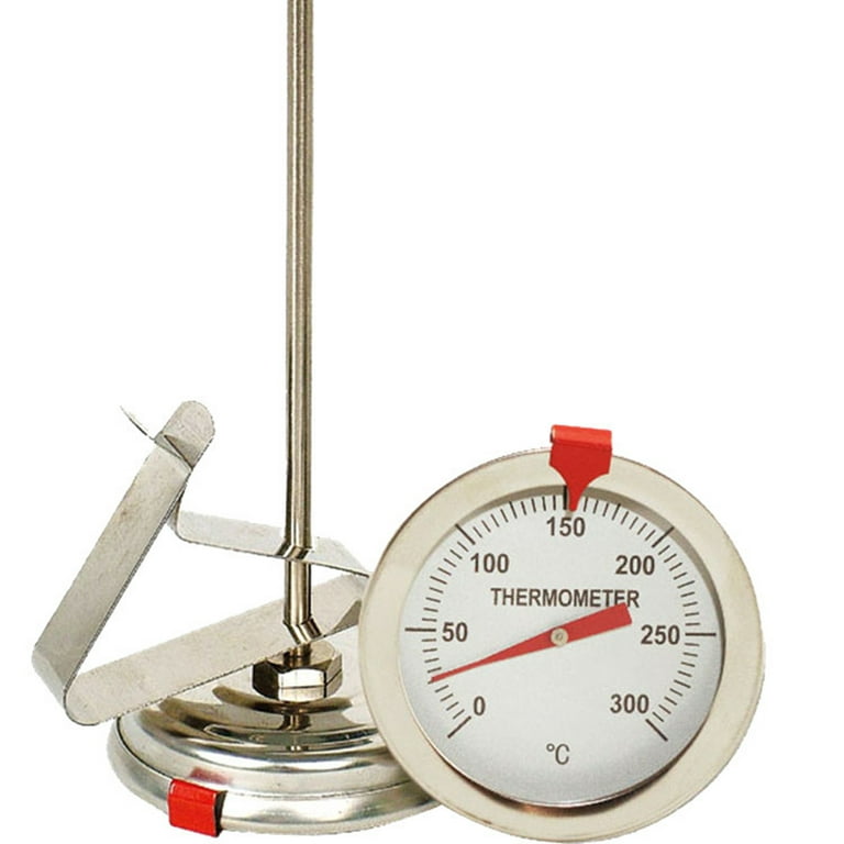 LeKY Oil Thermometer High Precise Heat Resistant Hand-held Meat Pastry Fried  Food Thermometer Household Supplies 30cm 