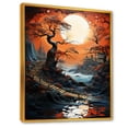 thumbnail image 2 of Designart "Endless Staircase Japanese Illusion" Surrealism Floater Framed Canvas Wall Art, 2 of 5