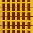 thumbnail image 1 of Ahgly Company Machine Washable Indoor Square Abstract Yellow Modern Area Rugs, 3' Square, 1 of 4